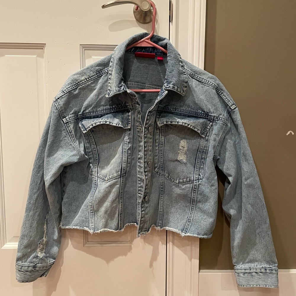 Distressed Jean jacket